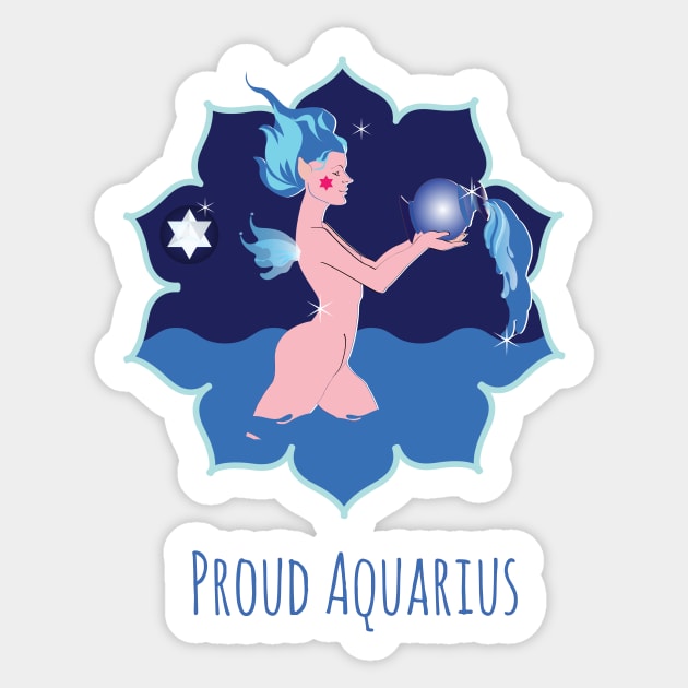 Proud Aquarius Sticker by emma17